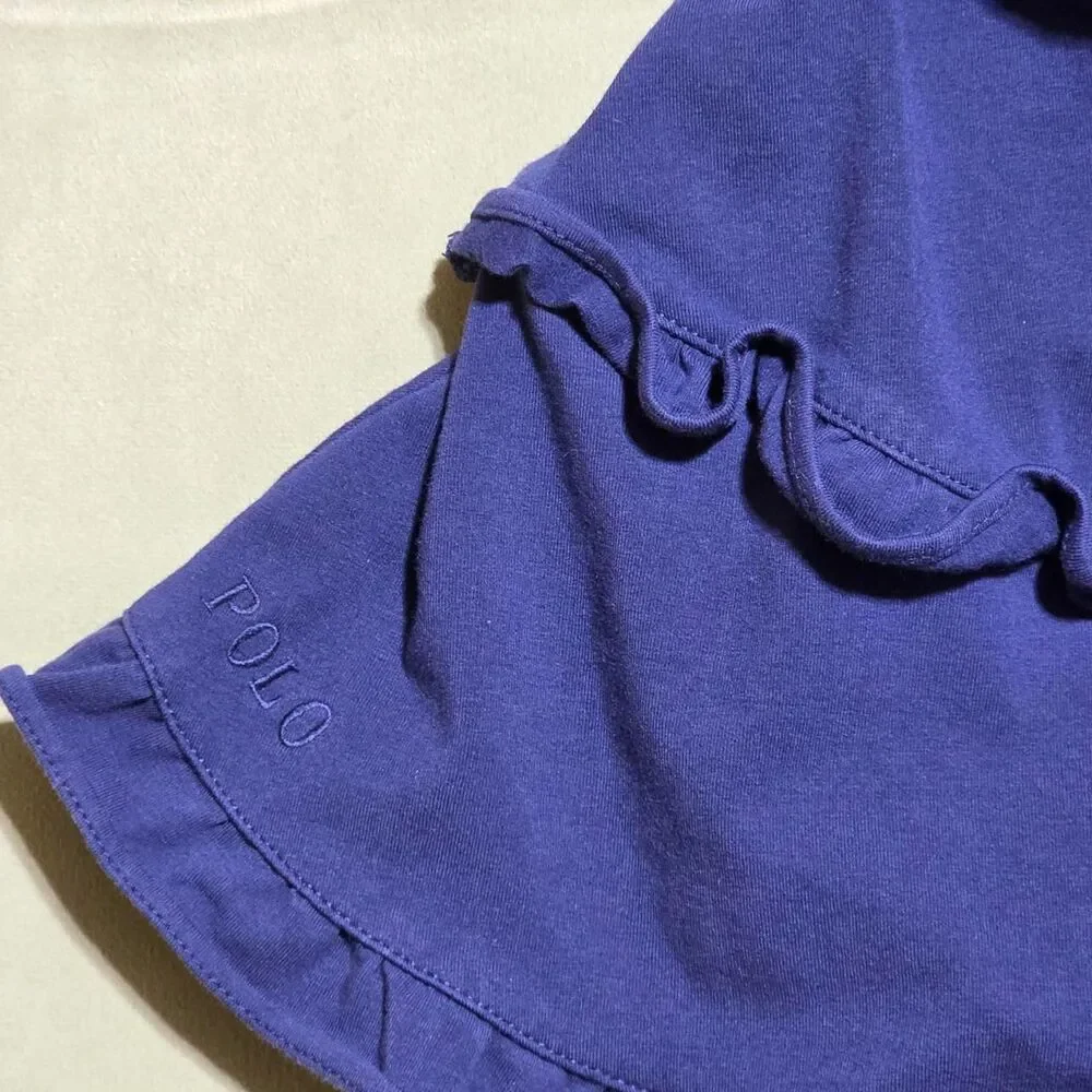 Polo Ralph Lauren Girls' Ruffle Tiered Cotton Jersey Dress size 8/10
